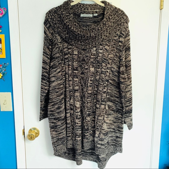 Comfy Brown Sweater Tunic - Picture 1 of 3